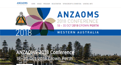 Desktop Screenshot of anzaomsconference.com.au