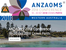 Tablet Screenshot of anzaomsconference.com.au